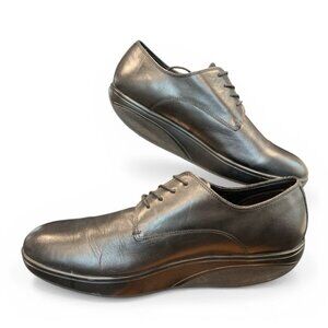 MBT Kabisa Black Leather Dress Derby Toning Derby Shoes Mens Size 11-1.5 Rocker